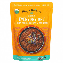 Maya Kaimal, Organic, Everyday Dal, фасоль, морковь и тамаринд, 284 г (10 унций)