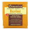 Teeccino, Roasted Herbal Tea, Hazelnut, Caffeine Free, 10 Tea Bags, 2.12 oz (60 g)