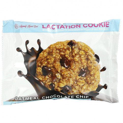 Mommy Knows Best, Lactation Cookies, печенье с овсяно-шоколадной крошкой, 10 шт., 57 г (2 унции) каждое