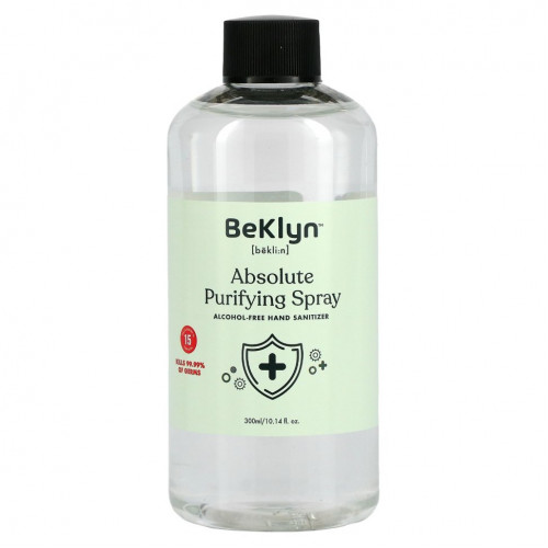 BeKLYN, Absolute Purifying Spray, Alcohol-Free Hand Sanitizer, 10.14 fl oz (300 ml)