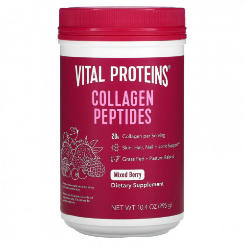 Vital Proteins, пептиды коллагена, смесь ягод, 295 г (10,4 унции)