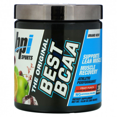 BPI Sports, Best BCAA, добавка для тренировок, фруктовый пунш, 300 г (10,58 унции)