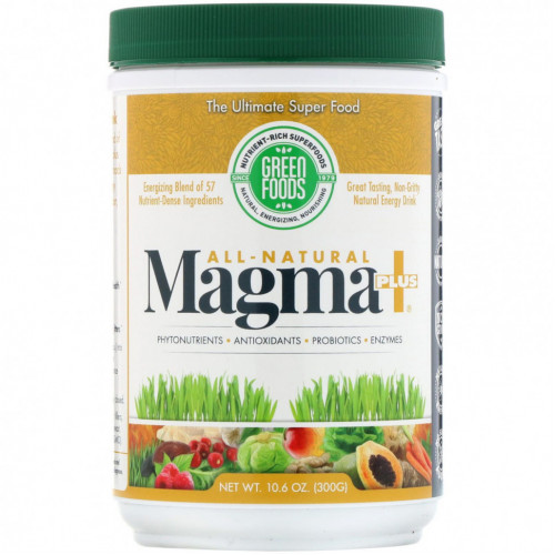 Green Foods, Полностью натуральный продукт Magma Plus, 300 г (10,6 унции)