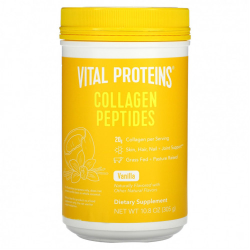 Vital Proteins, пептиды коллагена, ваниль и кокос, 305 г (10,8 унции)