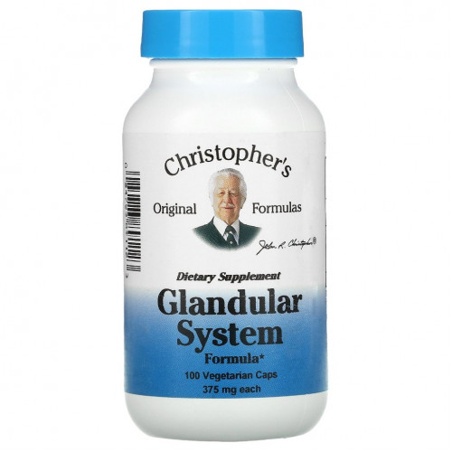 Christopher's Original Formulas, Glandular System Formula, 400 mg, 100 Vegetarian Caps