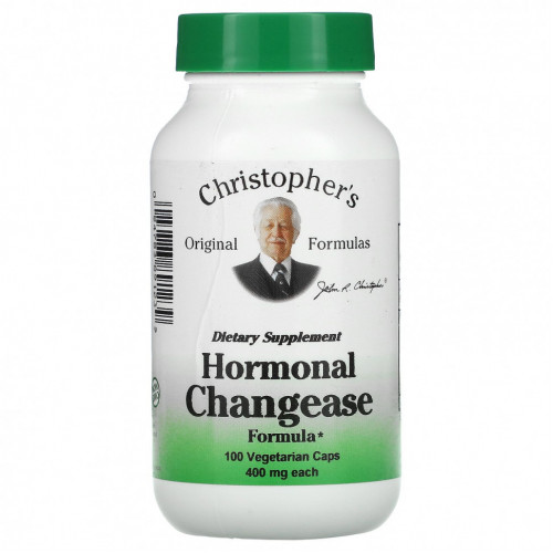 Christopher's Original Formulas, Hormonal Changease Formula, 450 мг, 100 вегетарианских капсул