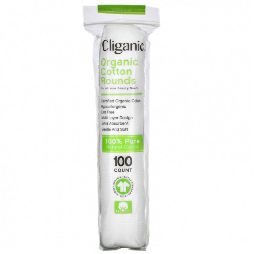 Cliganic, Органический хлопок, 100 шт.