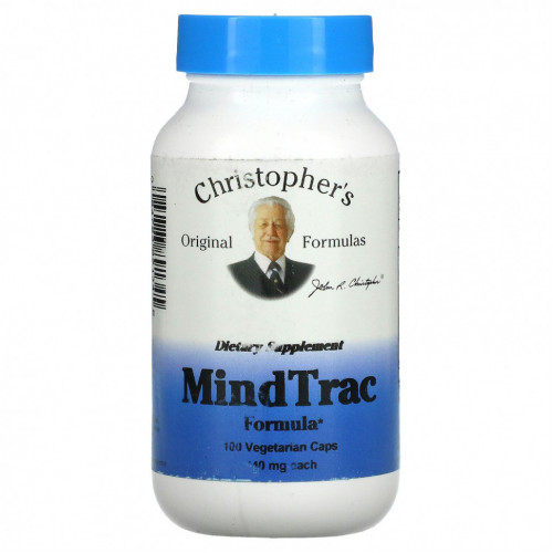 Christopher's Original Formulas, MindTrac Formula, 440 мг, 100 вегетарианских капсул