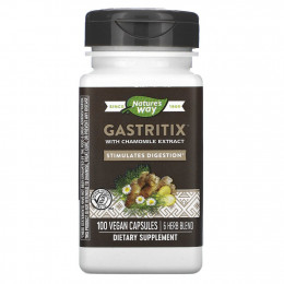 Nature's Way, Gastritix с экстрактом ромашки, 100 веганских капсул