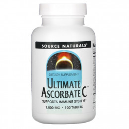 Source Naturals, Ultimate Ascorbate C, 1000 мг, 100 таблеток