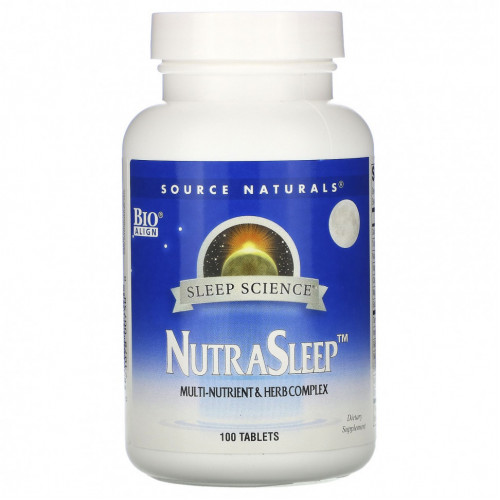 Source Naturals, Пищевая добавка NutraSleep, 100 таблеток