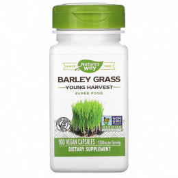 Nature's Way, Barley Grass, Young Harvest, 500 мг, 100 веганских капсул