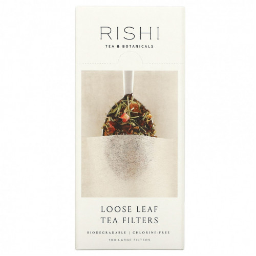 Rishi Tea, Loose Leaf Tea Filter Bags, 100 Bags