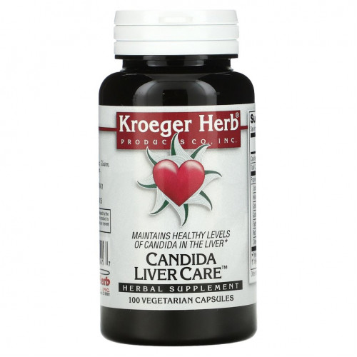 Kroeger Herb Co, Candida Liver Care, 100 вегетарианских капсул