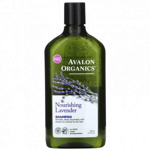 Avalon Organics, шампунь, питательная лаванда, 325 мл (11 жидк. унций)