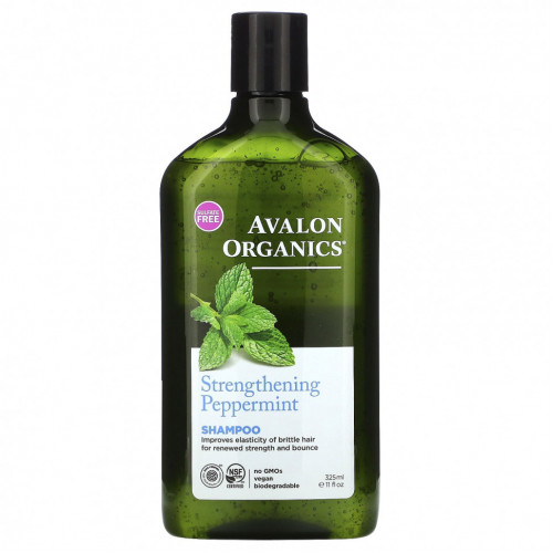 Avalon Organics, укрепляющий шампунь с перечной мятой, 325 мл (11 жидк. унций)