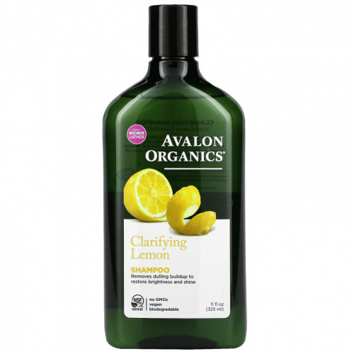 Avalon Organics, очищающий шампунь, лимон, 325 мл (11 жидк. унций)