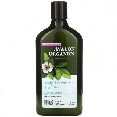 Avalon Organics, Кондиционер, с чайным деревом для кожи головы, 11 унций (312 г)