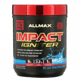 ALLMAX Nutrition, Impact Igniter Pre-Workout, Blue Raspberry, 11.6 oz (328 g)