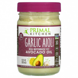 Primal Kitchen, Garlic Aioli Mayo, Real Mayonnaise with Avocado Oil, 12 fl oz (355 ml)