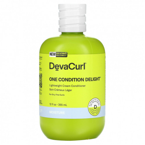 DevaCurl, One Condition Delight, легкий крем-кондиционер, для сухих, тонких локонов, 355 мл (12 жидк. Унций)