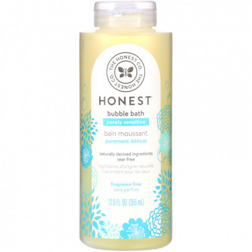 The Honest Company, Purely Sensitive Bubble Bath, без отдушек, 355 мл (12,0 жидк. Унции)