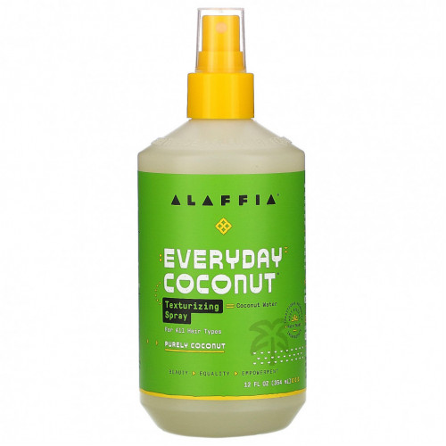 Alaffia, Everyday Coconut, спрей для густоты волос, 354 мл (12 жидк. унций)