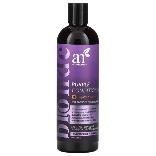 Artnaturals, Purple Conditioner, для светлых и обесцвеченных волос, 12 жидких унций (355 мл)