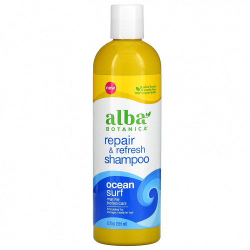 Alba Botanica, Восстанавливающий и освежающий шампунь, Ocean Surf, 355 мл (12 жидк. Унций)