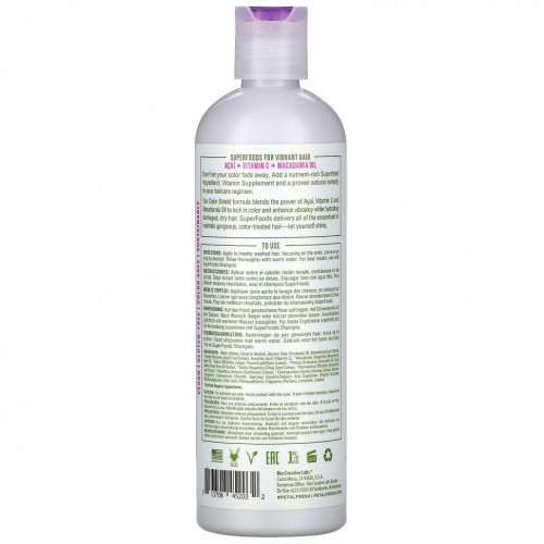 Petal Fresh, Pure, SuperFoods For Hair, Color Shield Conditioner, Acai, Vitamin C & Macadamia Oil, 12 fl oz (355 ml)