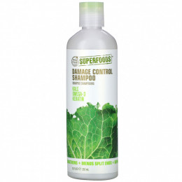 Petal Fresh, Pure, SuperFoods, Damage Control Shampoo, Kale, Omega 3 & Keratin, 12 fl oz (355 ml)