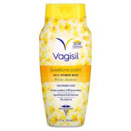 Vagisil, Scentsitive Scents, ежедневное средство для интимной гигиены, белый жасмин, 354 мл (12 жидк. Унций)