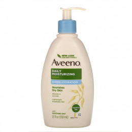 Aveeno, Active Naturals, ежедневный увлажняющий лосьон для тела, без отдушки, 12 жидк. унц. (350 мл)