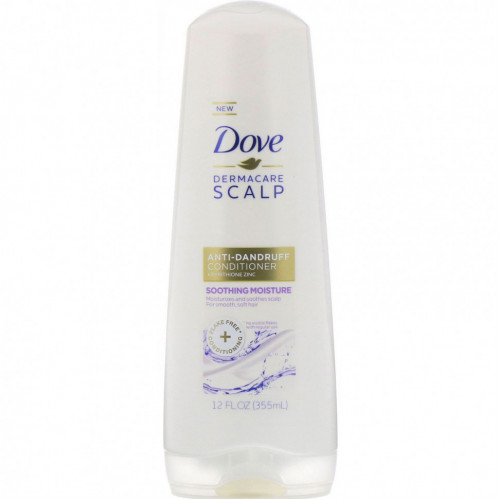 Dove, Dermacare Scalp, кондиционер против перхоти, успокаивающее увлажнение, 355 мл (12 жидк. Унций)