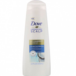 Dove, Шампунь против перхоти DermaCare, Scalp, аромат «Кокос», 355 мл