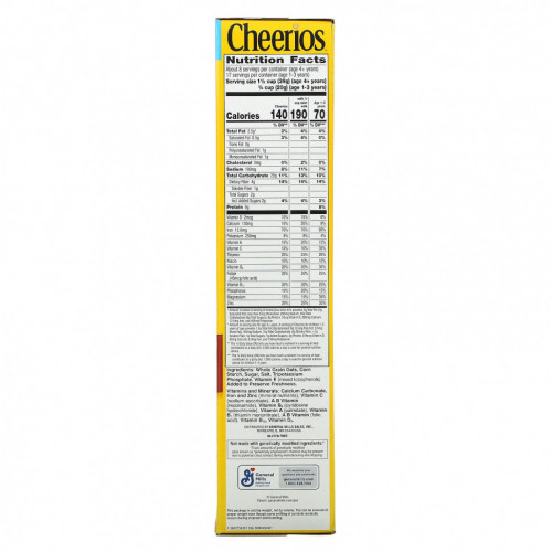 General Mills, Cheerios, большая пачка, 340 г (12 унций)