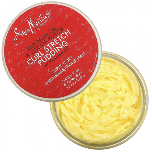 SheaMoisture, Curl Stretch Pudding, красное пальмовое масло и масло какао, 340 г (12 унций)