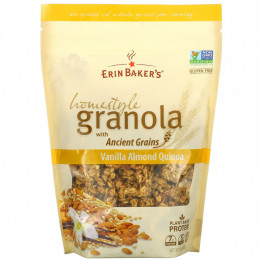 Erin Baker's, Homestyle Granola с древними зернами, ваниль и миндаль и киноа, 340 г (12 унций)