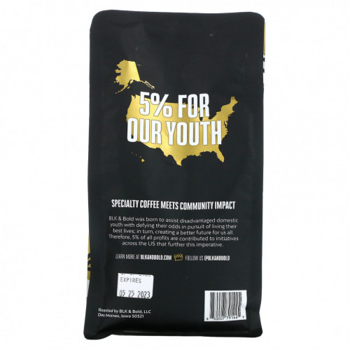 BLK & Bold, Specialty Coffee, Ground, Medium, BLK & Bold, 12 oz (340 g)