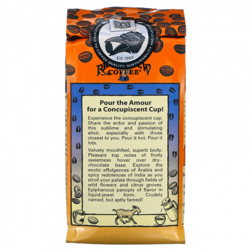 Raven's Brew Coffee, Three Peckered Billy Goat Coffee, молотый, темной обжарки, 340 г (12 унций)