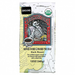 Raven's Brew Coffee, Кофе Deadman's Reach, органический, молотый, темной обжарки, 340 г (12 унций)