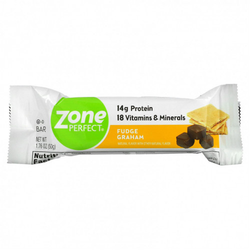 ZonePerfect, Nutrition Bars, Fudge Graham, 12 батончиков, 50 г (1,76 унции) каждый