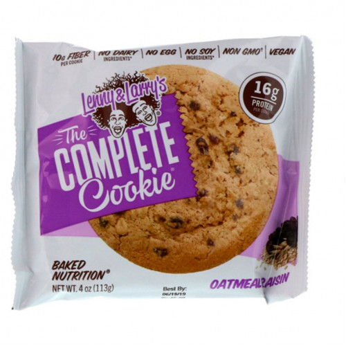 Lenny & Larry's, The COMPLETE Cookie, овсяное печенье с изюмом, 12 печений, 113 г (4 унции)