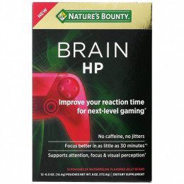 Nature's Bounty, Brain HP, арбуз, 12 пакетиков по 14,4 г (0,5 унции)