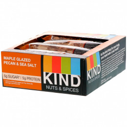 KIND Bars, Nuts & Spices, Maple Glazed Pecan & Sea Salt, 12 Bars