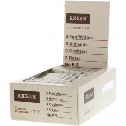 RXBAR, Протеиновый батончик, кокосовый шоколад, 12 батончиков, 52 г (1,83 унции)