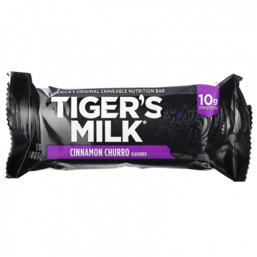 Tiger's Milk, Nutrition Bar, чурро с корицей, 12 батончиков, 42 г (1,48 унции)