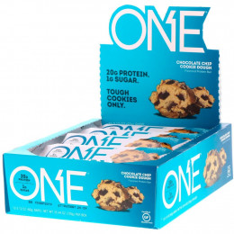 One Brands, ONE Bar, батончики с шоколадной крошкой Cookie Dough, 12 батончиков, 60 г (2,12 унции) каждый