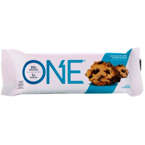 One Brands, ONE Bar, батончики с шоколадной крошкой Cookie Dough, 12 батончиков, 60 г (2,12 унции) каждый