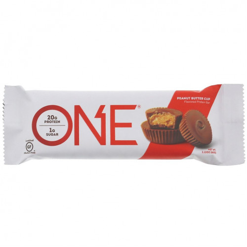 One Brands, ONE Bar, корзиночка с арахисовой пастой, 12 батончиков по 60 г (2,12 унции)